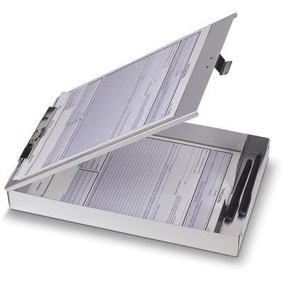 Officemate 83200 Aluminum Form Holder With 1 Deep Storage