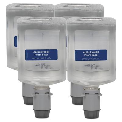 Pacific Blue Ultra 43818 Antimicrobial Foam Hand Soap Refills for Manual Dispensers, Dye & Fragrance Free, 1,200 mL/Bottle, 4 Bottles/Case - Case of 4
