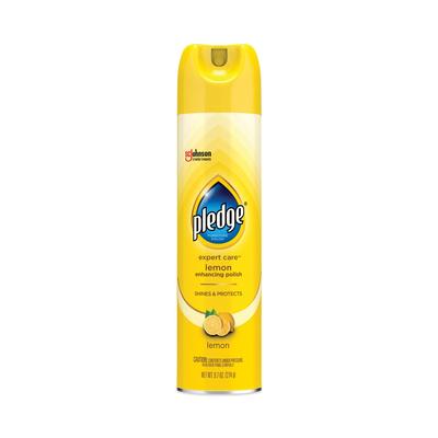 Pledge 336298EA Furniture Polish, Lemon, 9.7 oz Aerosol Spray SJN336298EA