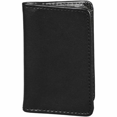Samsill 81220 Regal Leather Business Card Wallet, 25 Card Capacity, 2 x 3 1/2 Cards, Black