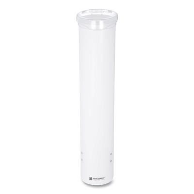 San Jamar SAN C4160WH Small Pull-Type Water Cup Dispenser, White