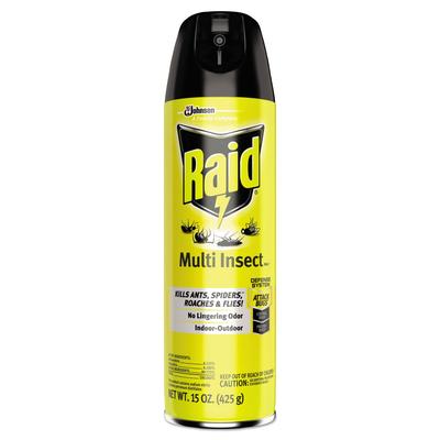 Raid 300819 Multi Insect Killer, 15 oz Aerosol Can, 12/Carton - Case of 12