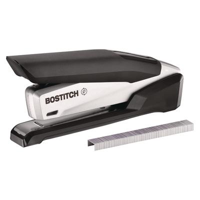 Stanley Bostitch 1110 InPower Spring-Powered Premium Desktop Stapler, 28-Sheet Capacity, Black/Silver