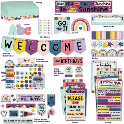 Teacher Created Resources 2088668 Oh Happy Day Decor Set, Multi - 1 Set