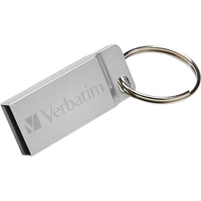 Verbatim 98749 USB Flash Drive, Seamless Metal Case, 32GB, Silver