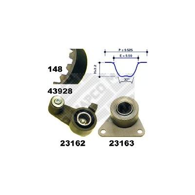 MAPCO Zahnriemensatz für RENAULT VOLVO 7701471519 7438610041 8610041 23928