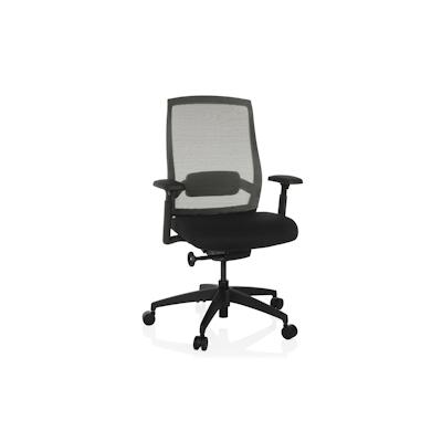 Bürostuhl / Drehstuhl COLORE Rücken Netzstoff / Sitz Stoff schwarz hjh OFFICE Image