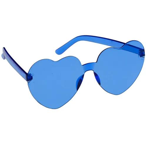 Brille Herz, blau