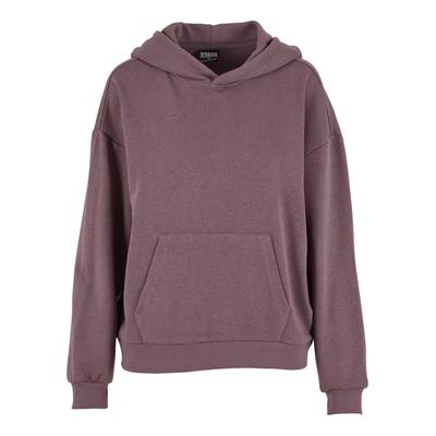 Kapuzenpullover URBAN CLASSICS "Urban Classics Ladies Light Terry Oversized Hoodie", Damen, Gr. 4XL, lila (fadedlila), 70% Baumwolle, 30% Polyester, unifarben, casual, oversize, ohne Ausschnitt, Langarm, Pullover Image