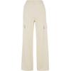 Jogginghose URBAN CLASSICS "Urban Classics Damen Ladies Baggy Light Terry Sweat Pants", Damen, Gr. S, US-Größen, beige (sandweiß), 70% Baumwolle, 30% Polyester, unifarben, oversize, Hosen