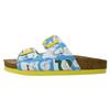 Pantolette DOGO "Stella Meow Mix Damen Sandalen/ Sandaletten / Female", Damen, Gr. 39, Normalschaft, blau, Lederimitat, Schuhe Schlappen Pantolette, Vegan