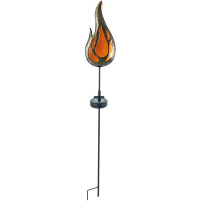 LED Solarleuchte NÄVE "Ground Spike", braun (bronzefarben), H:84cm L:12,5cm T:7cm, Lampen, LED Solar Dekoleuchte,incl. 1 LED 0,06W,incl. 1x Ni-MH/AA/300mAh/1,2V Image