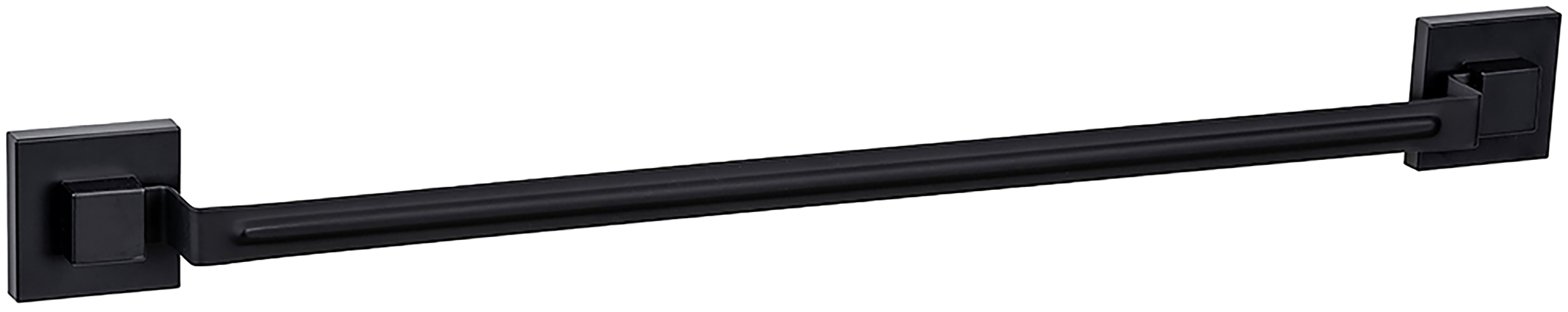 Handtuchstange WENKO "Vacuum-Loc Modell Quadro", schwarz, B:60,5cm H:6cm T:5cm, ABS-Kunststoff, Edelstahl, Handtuchhalter, Handtuchstange, aus Edelstahl, Befestigen ohne Bohren