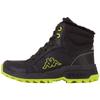 Winterboots KAPPA, Gr. 40, schwarz (schwarz, lime), Synthetik, mehrfarbig, sportlich, Schuhe, - mit praktischem Reißverschluss auf der Innenseite