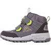 Winterboots KAPPA, Damen, Gr. 30, grau (grau, lime), Synthetik, sportlich, Schuhe, Snowboots, Winterstiefel, Winterschuhe, wasserdicht