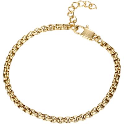 Fußkette FIRETTI "Schmuck Geschenk Edelstahl Fußschmuck Venezianerkette Color", gold (gelbgoldfarben), Fußkettchen, Edelstahl Image