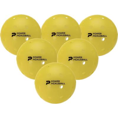 Diadem 6-Pack Premier Power Pickleball Ball, Yellow