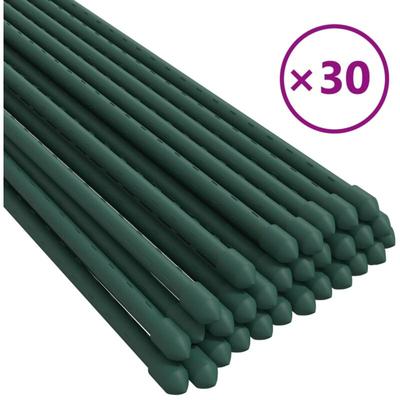 Pflanzenstützen 30 Stk. Grün 90 cm Stahl Vidaxl Image