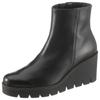 Ankleboots GABOR, Damen, Gr. 35, schwarz, Kalbsleder, unifarben, modisch, Schuhe, Keilabsatz, Boots, Stiefelette in Used Optik