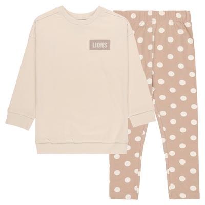 Millwall Snuggle Polka Dot Pyjama – Beige – Mädchen Image