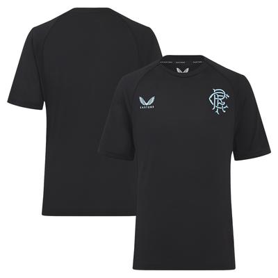 Glasgow Rangers Castore Coaches Training T-Shirt - Black - Kids Image