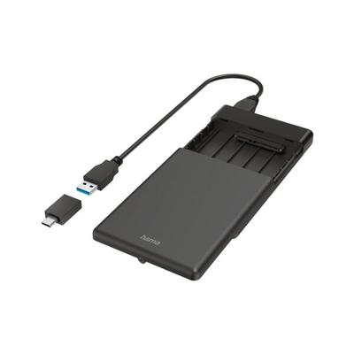 "USB-Festplattengehäuse für 2,5"" SSD- und HDD-Festplatten, Hama, 13.3x1.6x8.7 cm"