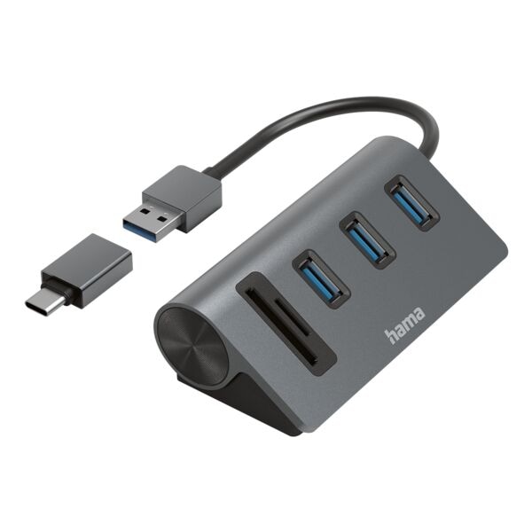 Hama USB-Hub mit Kartenleser 5 Ports Image