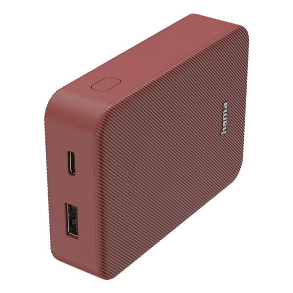 Hama Powerbank »Power Pack Colour 10« 10000mAh rot, 65x92 cm Image