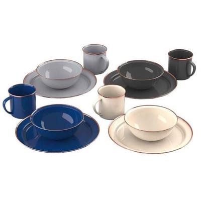 GSI Outdoors Mesa 4 Person Dish Set - Multi-Colored