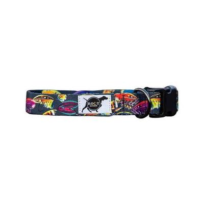 ROCT Outdoors Cascade Polyester Webbing Collar - Fishing Flies 12in - 18in