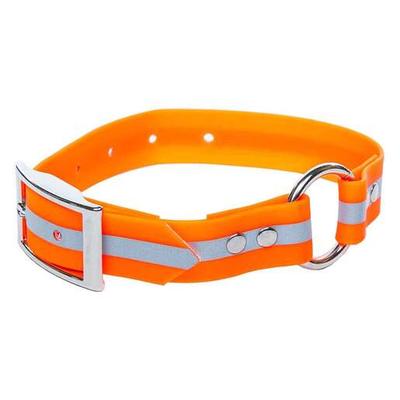 ROCT Outdoors Upland Field Collar with Reflective Band Traditional Collar - Orange 12in-16in