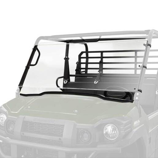 Kolpin UTV Windshield - Full-Fixed - Kawasaki Mule - Clear
