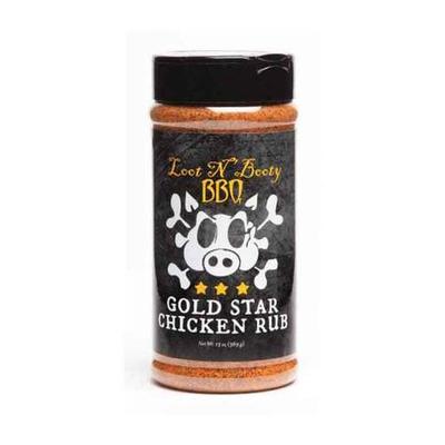 Loot N' Booty Gold Star Chicken Rub - 13oz