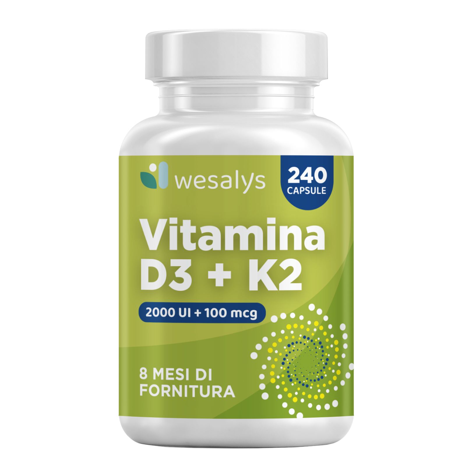 Vitamina D3 K2 WESALYS® - Integratore alimentare per il Benessere dell