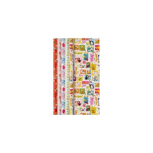 25 Rollen Geschenkpapier 0,7 x 2 m Kids Ornament