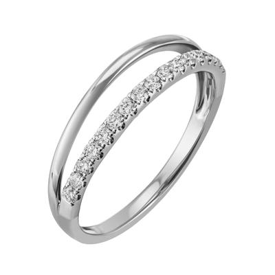 Fingerring FIRETTI "Schmuck Geschenk Silber 925 Silberring Stäbchen" Gr. 54, silber (silberfarben, kristallweiß, kristallweiß), Fingerringe, Damen, 54, Silber 925 (Sterlingsilber), 1,8mm, mit Zirkonia (synth.) Image