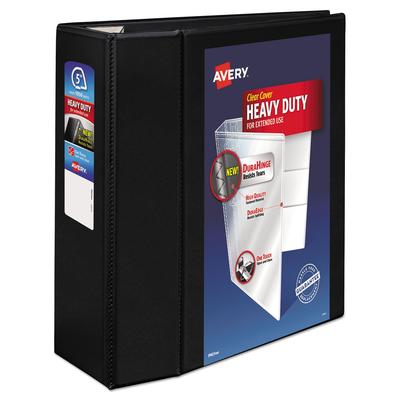 Avery Heavy-Duty View Binder with DuraHinge and Locking One Touch EZD Rings, 3 Rings, 5