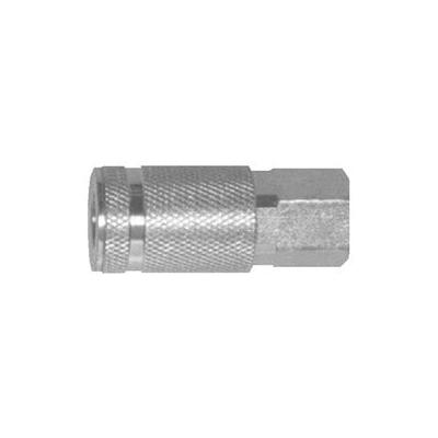 Dixon Valve Air Chief Industrial Semi-Auto Coupler, Pipe Thread, 1/4 in Body Size, 1/4 in (NPT) F, Brass (238-DC20)
