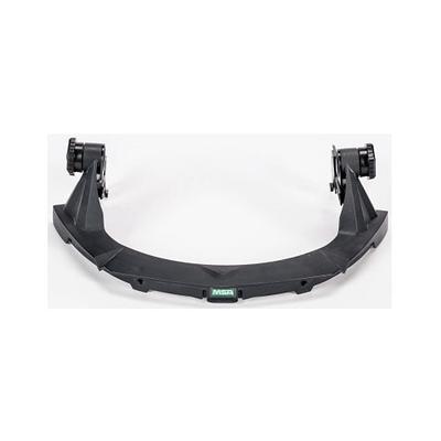 MSA V-Gard Faceshield Frame, w/o Debris Control, Black, For MSA Slotted Caps (454-10154604)