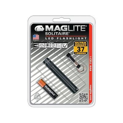 Maglite Solitaire LED AAA Flashlight, AAA, 37, Black (459-SJ3A016)