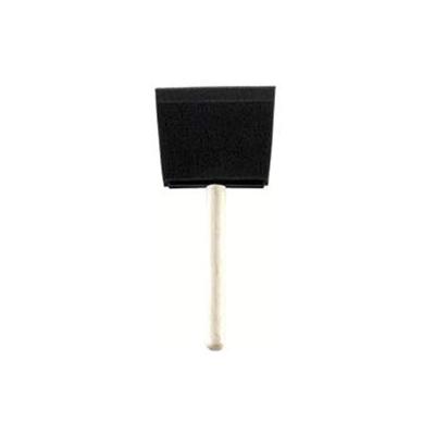 Rubberset Foam Brushes, 1 in wide, Foam, Wood handle, 48/PK (425-99081610)