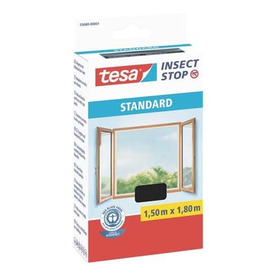 tesa Fliegengitter »Insect Stop STANDARD« 55680 für Fenster grau, 150x180 cm
