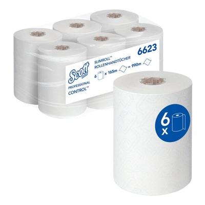 Kimberly-Clark 6x Handtuchrolle Kimberly-Clark Controll Slimroll 1-lagig, weiß, 19,8 cm x 150 m weiß, 19.8 cm Image