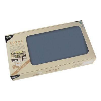 Papstar Tissue Mitteldecke 80 x 80 cm »ROYAL Collection einfarbig« 20 Stück blau, 80 cm