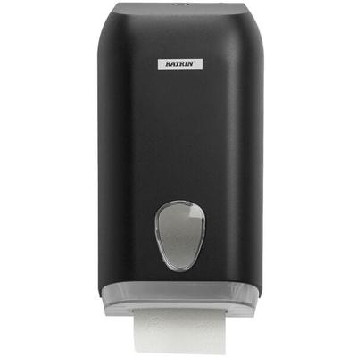 Katrin Toilettenpapierspender für Einzelblatt schwarz, 15.8x30.7x13.3 cm