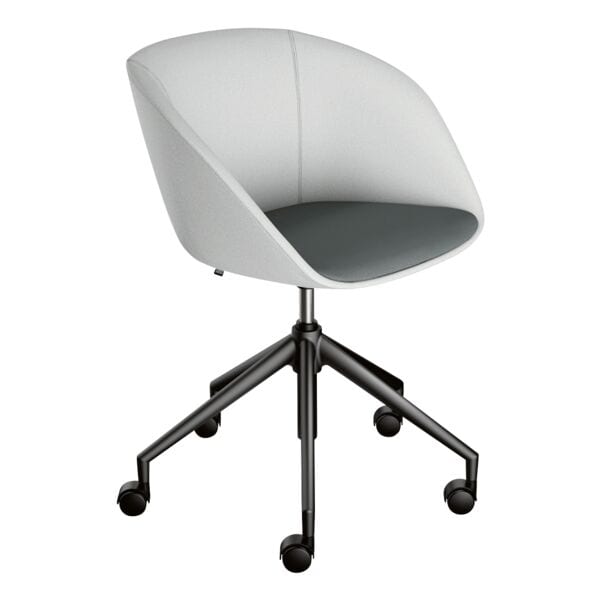 Sedus Besuchersessel »on spot cosy« Gestell schwarz grau, 51.5 cm Image