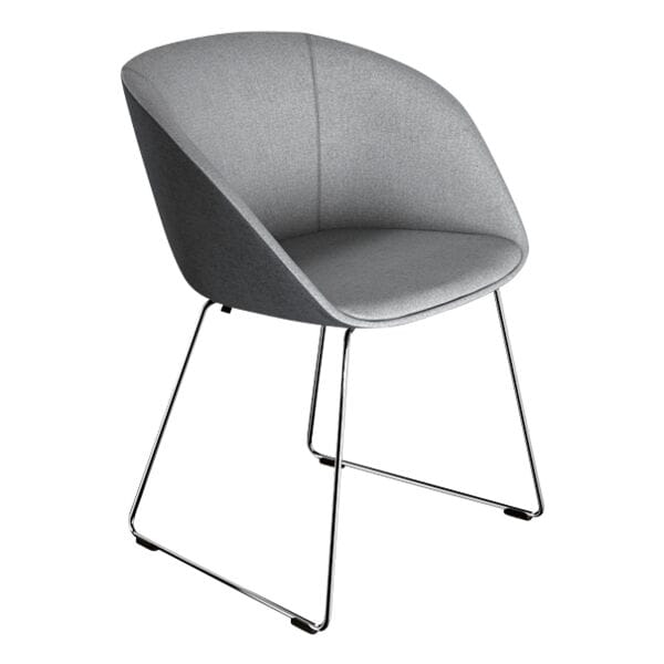 Sedus Schalenstuhl »on spot cosy« Kufengestell chrom grau, 44 cm