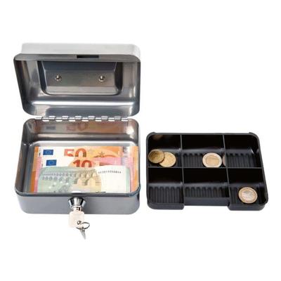 MAUL Geldkassette »1« 15.2x8x12.5 cm silber, 15.2x12.5x8 cm