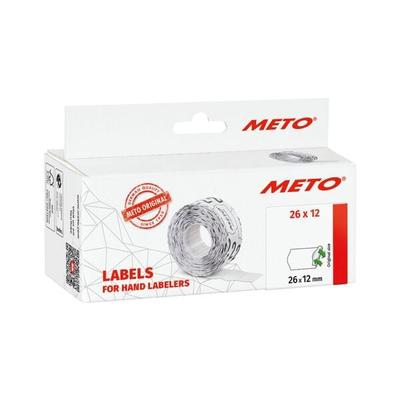 METO 6x 1000 Preisauszeichner-Etiketten - ablösbar (26 x 12 mm) weiß Image