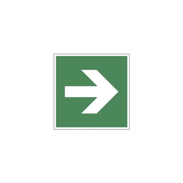 LimarLite Rettungszeichen »Richtungsangabe gerade [E002]« 15 x 15 cm Folie (0,4 mm), 15x15 cm Image